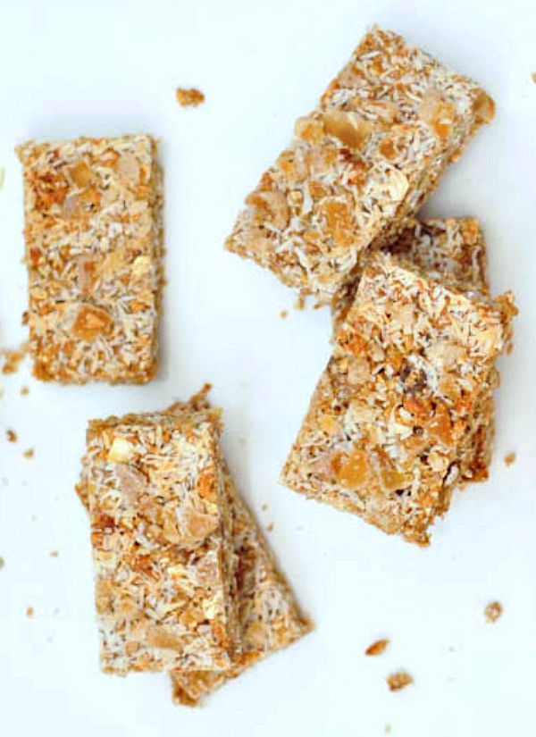 Ginger Vanilla Protein Crunch Bars Vegan Gluten Free Spicy Granola Snack