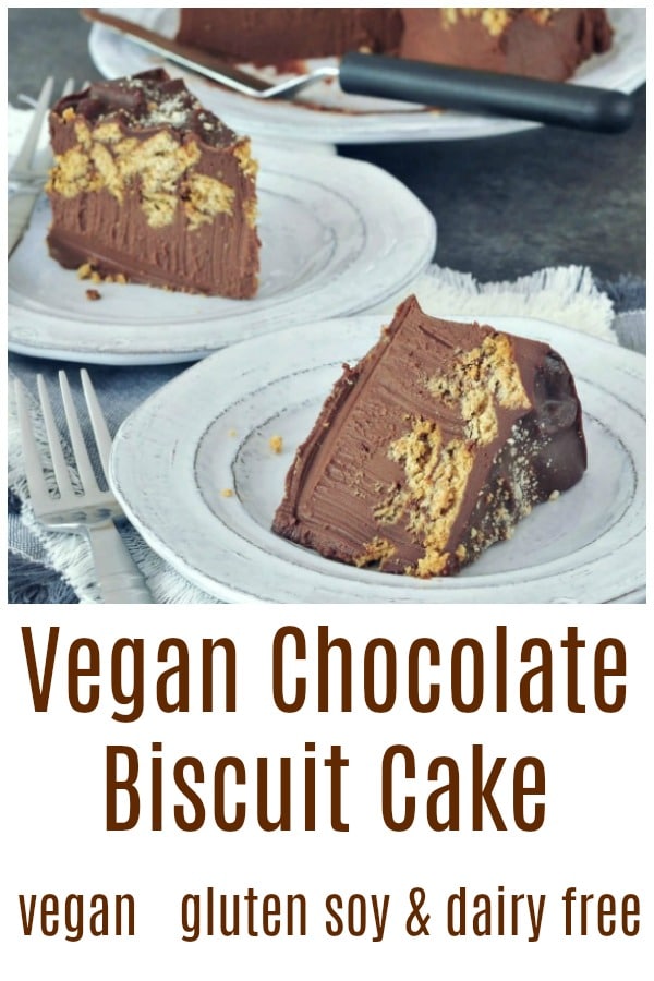 Vegan Chocolate Biscuit Cake