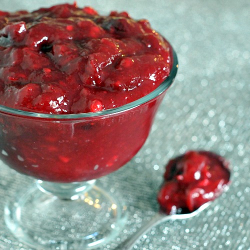 Ginger Cranberry Sauce in a bowl