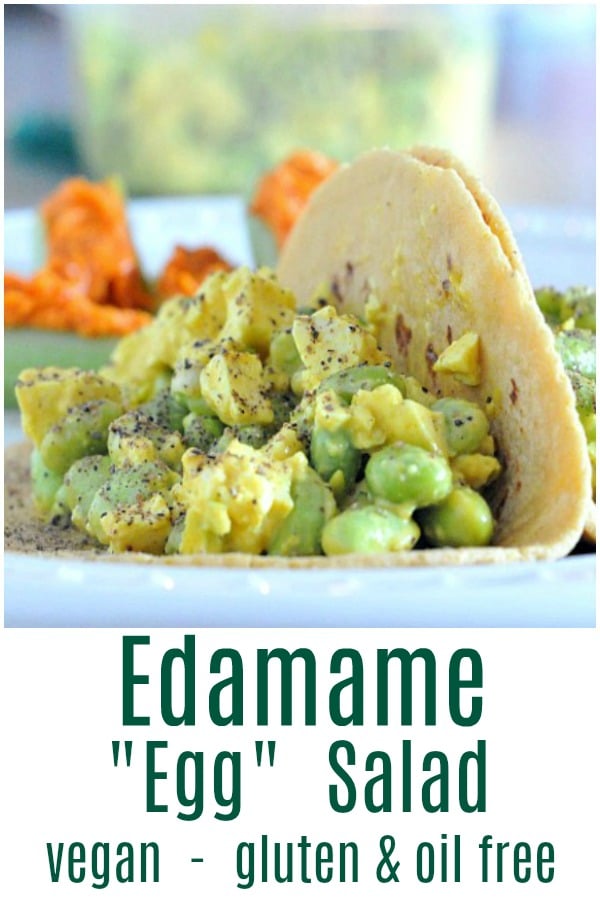 Edamame "Egg" Salad vegan oil free recipe spabettie