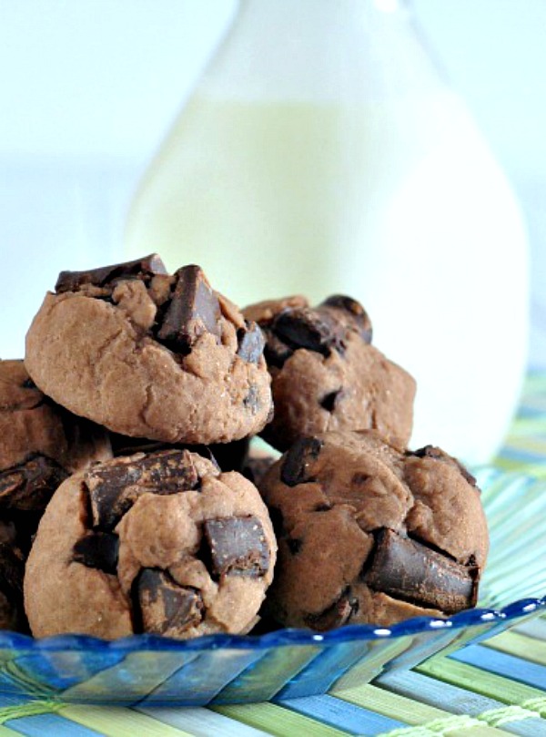Double Rich Chocolate Protein Cookies @spabettie #vegan