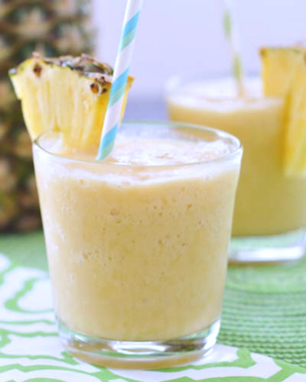 Light and Fresh Piña Coladas Vegan Lightened Up Tasty Cocktail Recipe