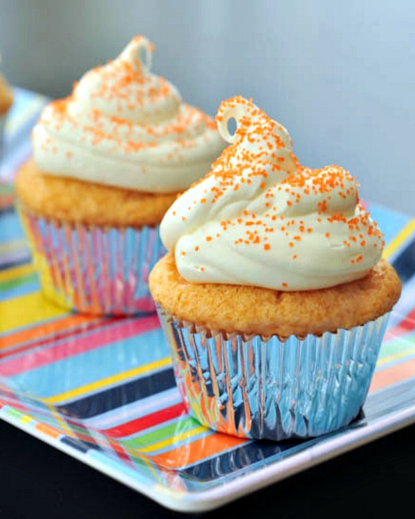 Orange Creamsicle Cupcakes @spabettie