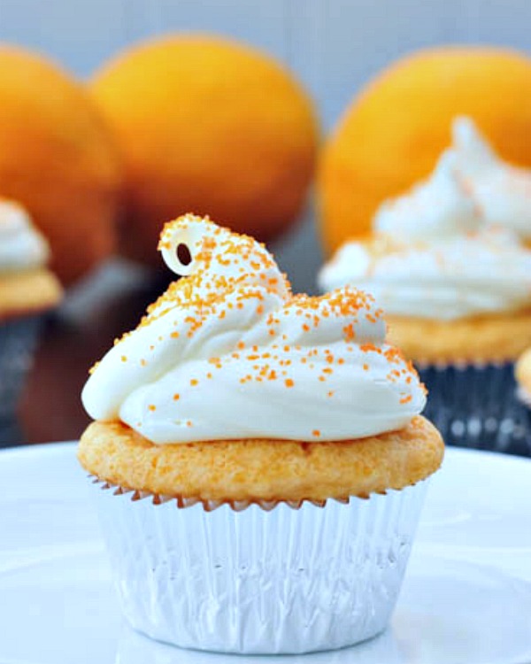 Orange Creamsicle Cupcakes @spabettie