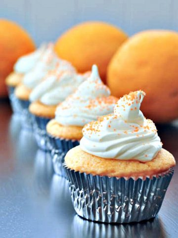 Orange Creamsicle Cupcakes @spabettie