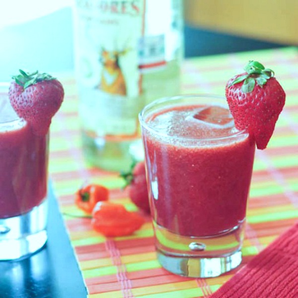 Strawberry Habanero Margaritas