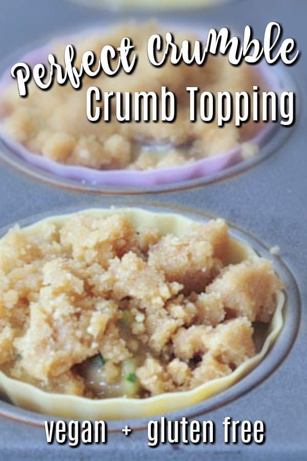 How To Make Perfect Crumb Topping: crumble on top of unbaked muffins