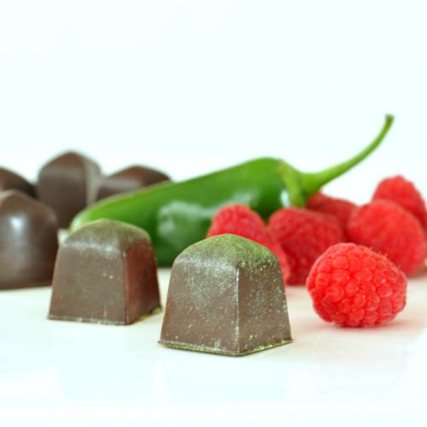 Raspberry Jalapeño Chocolates