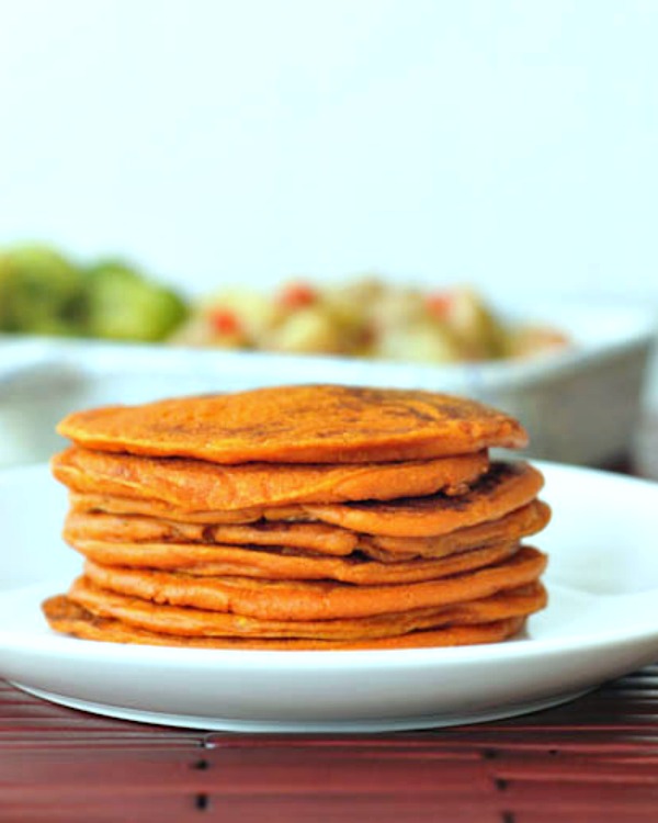 Savory Tomato Protein Pancakes @spabettie