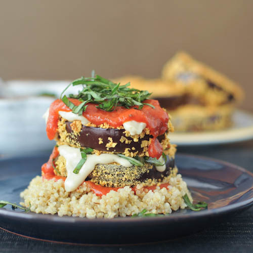 quinoa moussaka with garlic cashew bechamel - spabettie