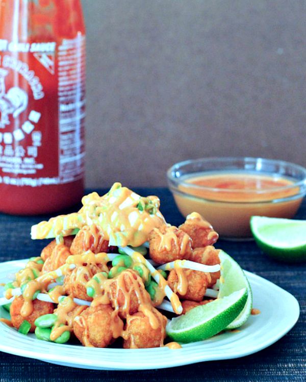 Spicy Thai Totchos Air Fryer @spabettie #vegan #glutenfree #airfryer