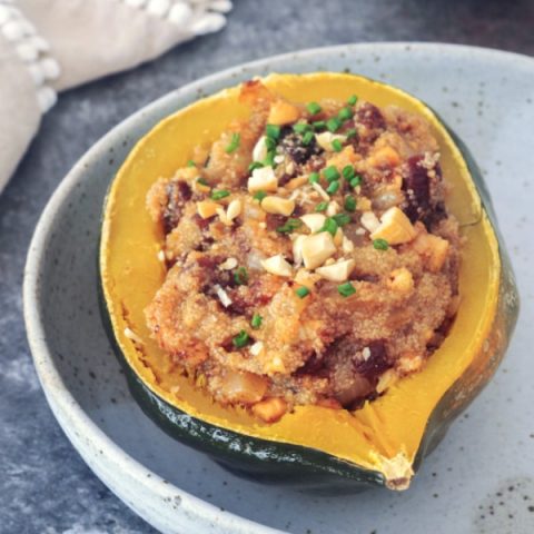 Amaranth Stuffed Acorn Squash-image