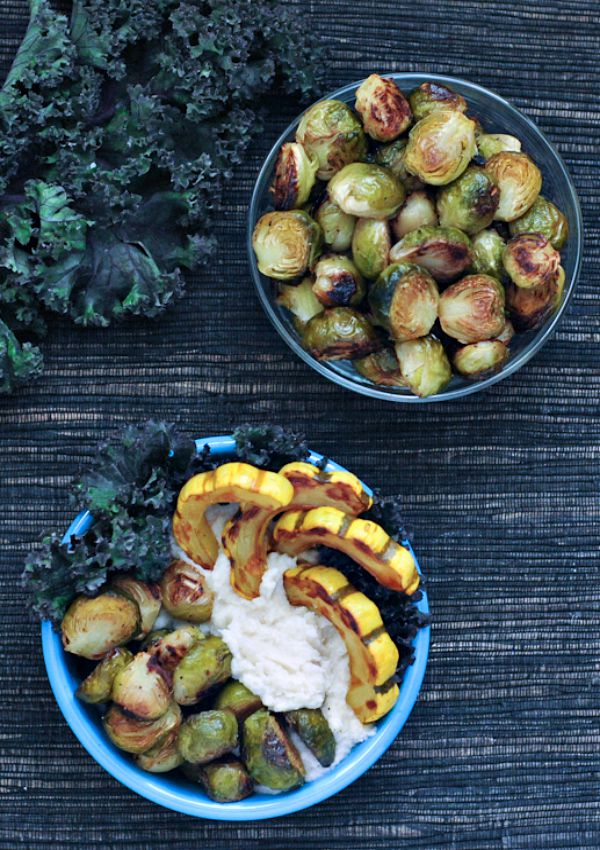 Bourbon Roasted Delicata Comfort Bowls @spabettie