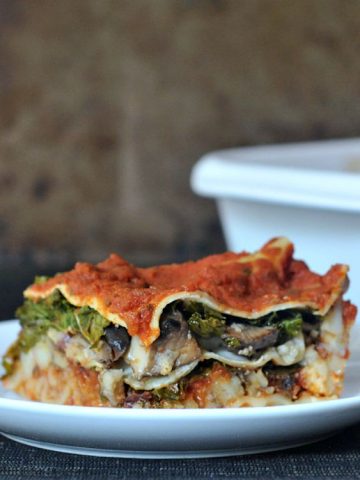 Hearty Portobello Kale Lasagna @spabettie