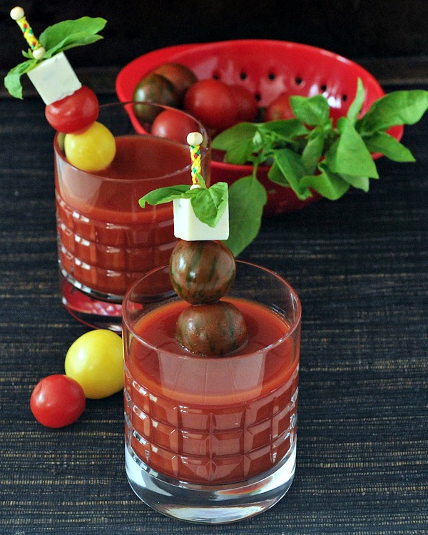 Spicy Caprese Cocktail