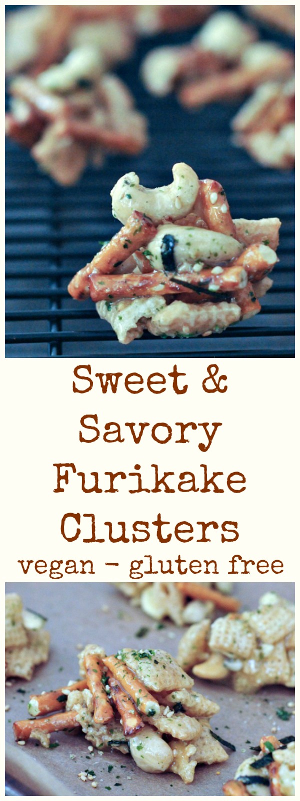 Sweet and Savory Furikake Clusters @spabettie #vegan #glutenfree