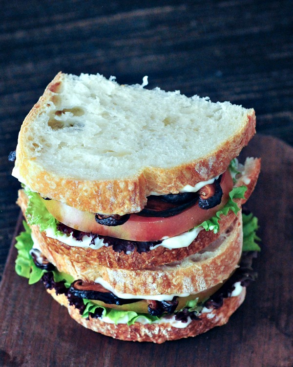 Crispy Shiitake BLT Sandwich @spabettie