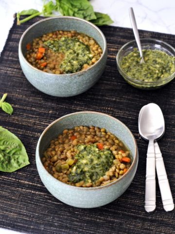 Gentle Lentils with Basil is the Bomb Sauce @spabettie