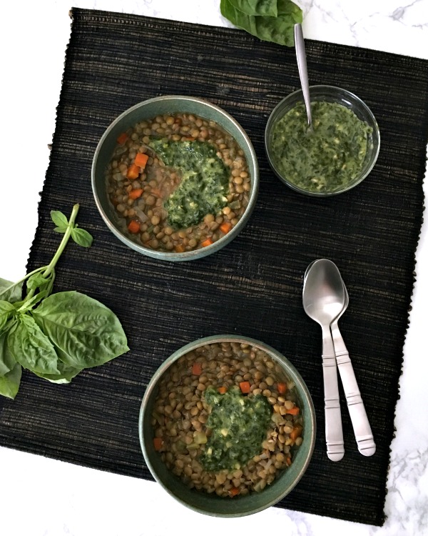 Gentle Lentils with Basil is the Bomb Sauce @spabettie