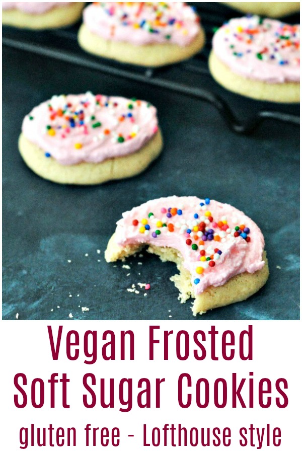 Frosted Soft Sugar Cookies @spabettie #vegan #glutenfree #lofthouse