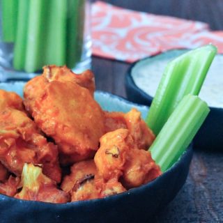 Vegan Air Fryer Buffalo Cauliflower @spabettie