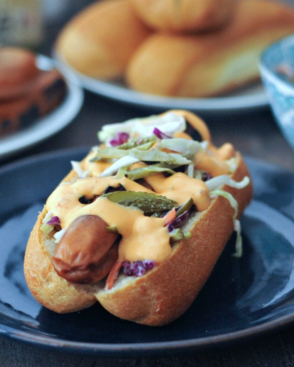 Smoky Lentil Chili and A Hot Dog Toppings Bar Vegan Recipe @spabettie