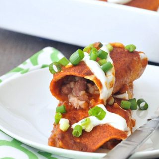 Quick and Easy Bean Enchiladas @spabettie