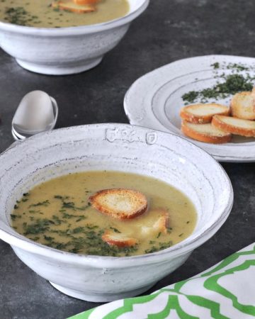Easy One Pot Artichoke Soup | Vegan Gluten Free
