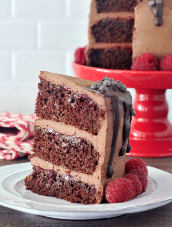 slice of Rich Chocolate Mousse Cake 