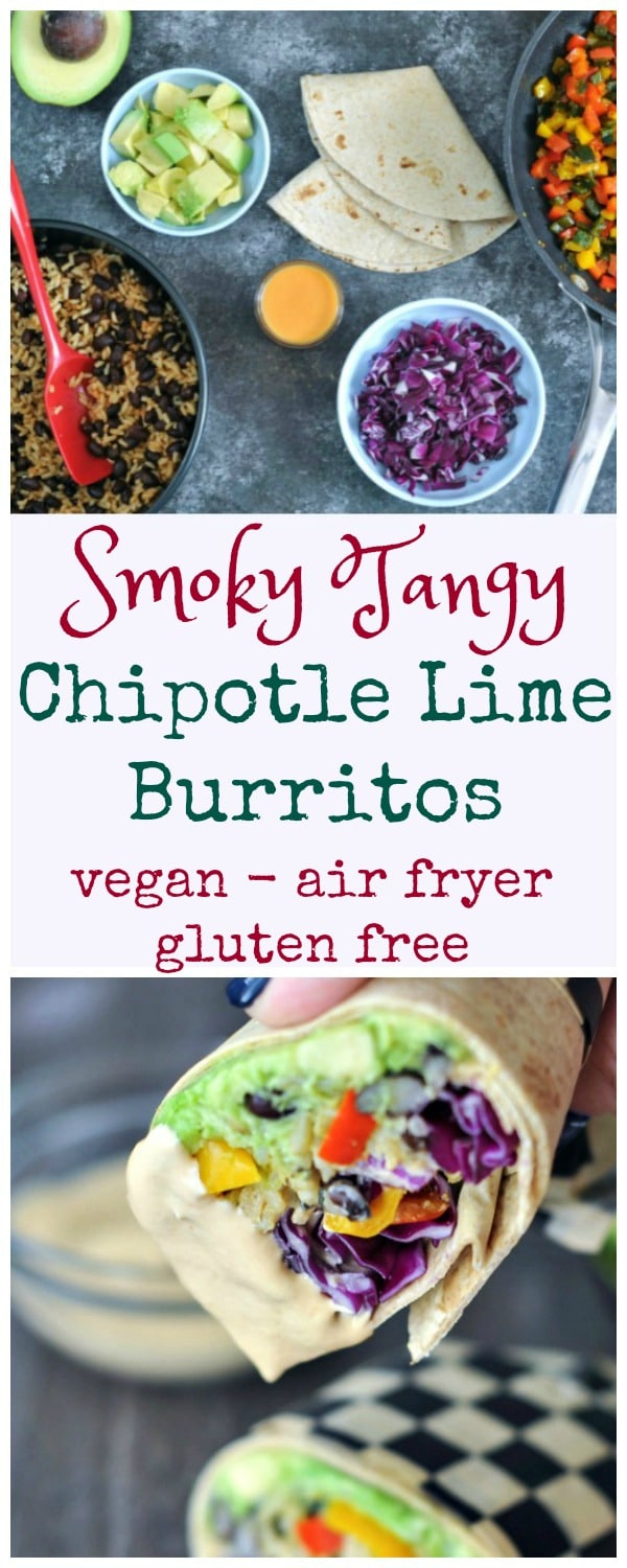Smoky Tangy Chipotle Lime Burritos Tasty Vegan Oil Free Gluten Free