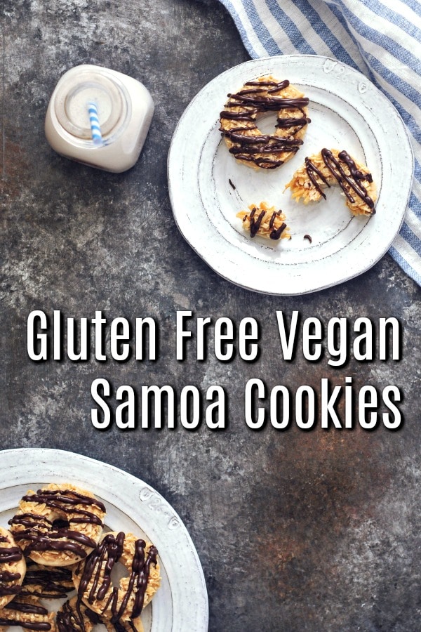 Gluten Free Vegan Samoa Girl Scout Cookies @spabettie #vegan #glutenfree #cookies #dairyfree #dessert