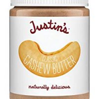 Classic Cashew Butter by Justin's, Only Two Ingredients, No Stir, Gluten-free, Non-GMO, Responsibly Sourced, 12oz Jar
