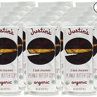 Justin's Dark Chocolate Peanut Butter Cups , 1.4 Ounce (Pack of 12)