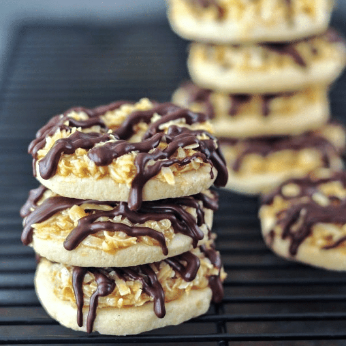 Vegan Samoa Girl Scout Cookies - spabettie
