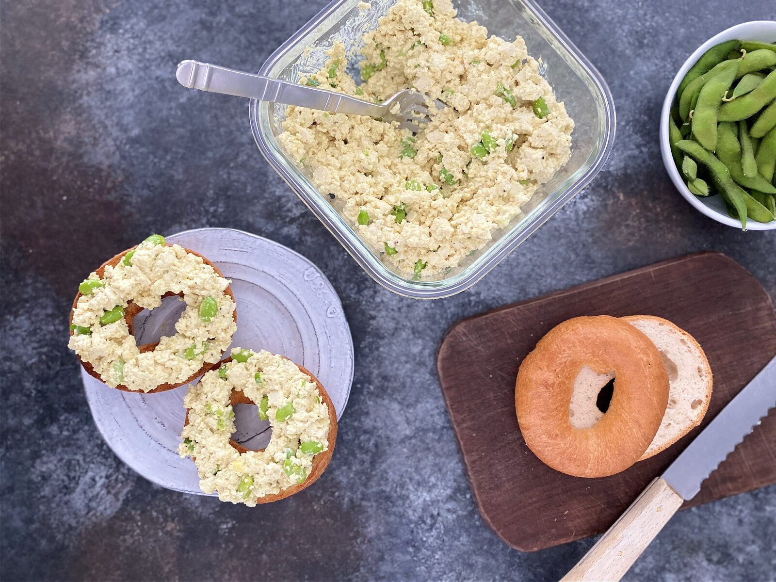 Vegan Edamame Egg Salad