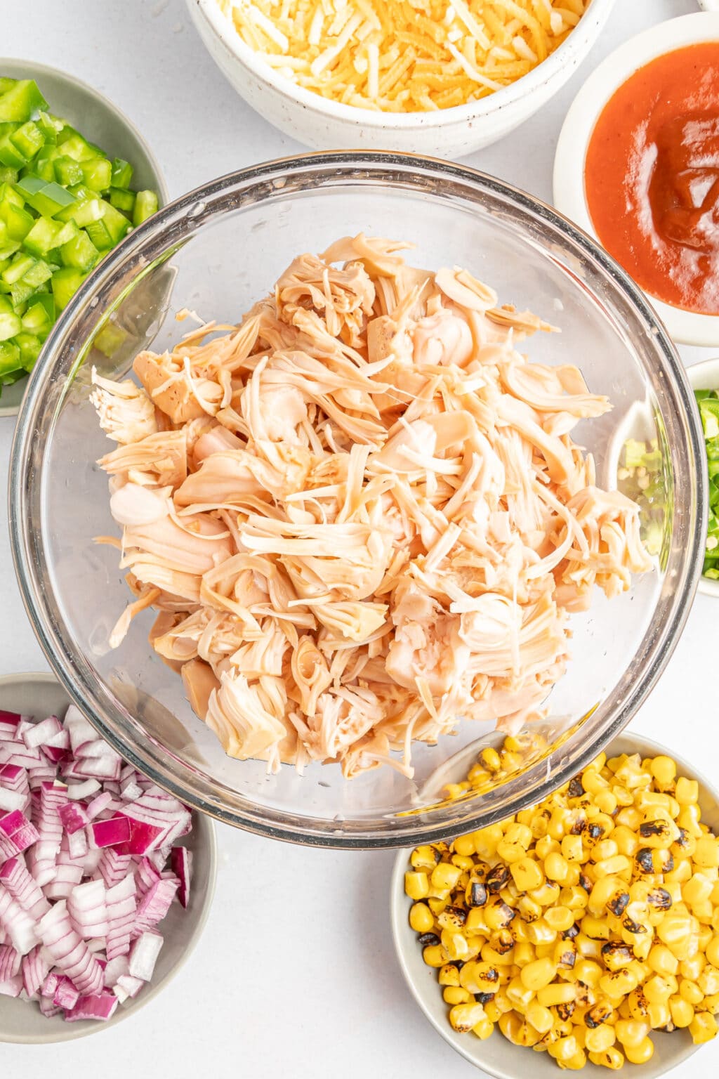 BBQ Jackfruit Taquitos with Cucumber Ranch Dressing