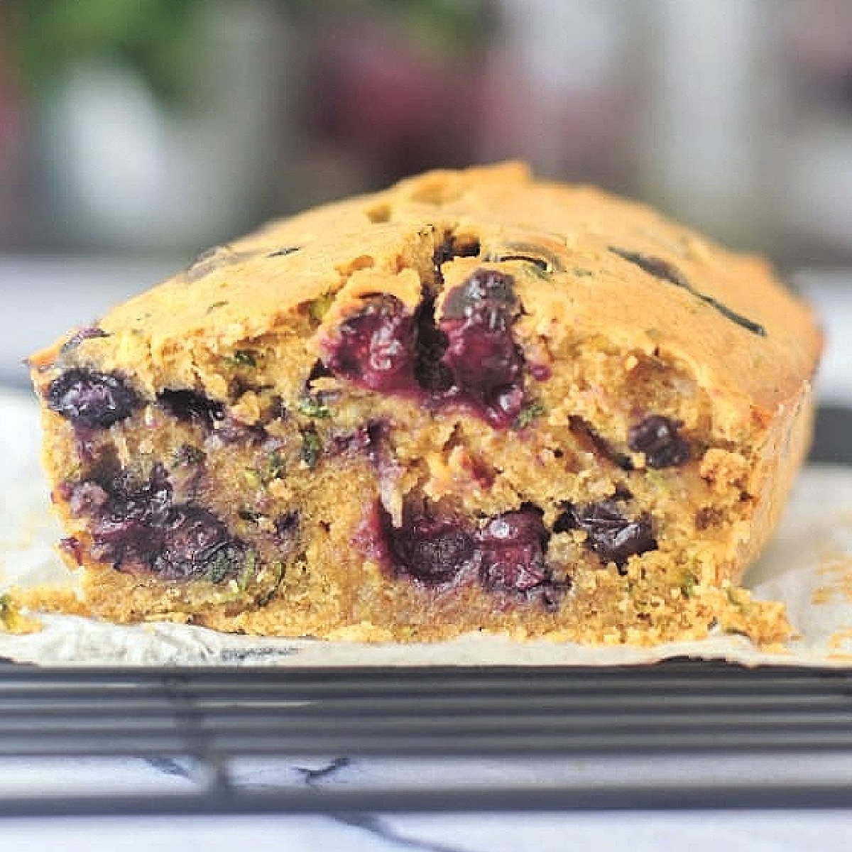 Tagblueberry Zucchini Bread Gluten Free