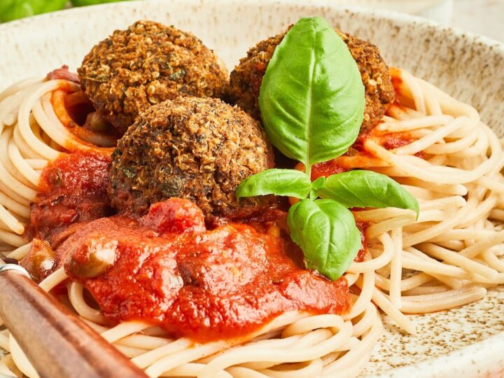 小物 meatball Basil-Quinoa-Meatballs-@